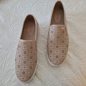 Michael Kors Perforated Slip-On Sneakers - Blush Pink